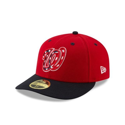 Washington Nationals Gorra | New Era MLB Authentic Collection Low Profile 59fifty Fitted Cap Mexico - Rojos